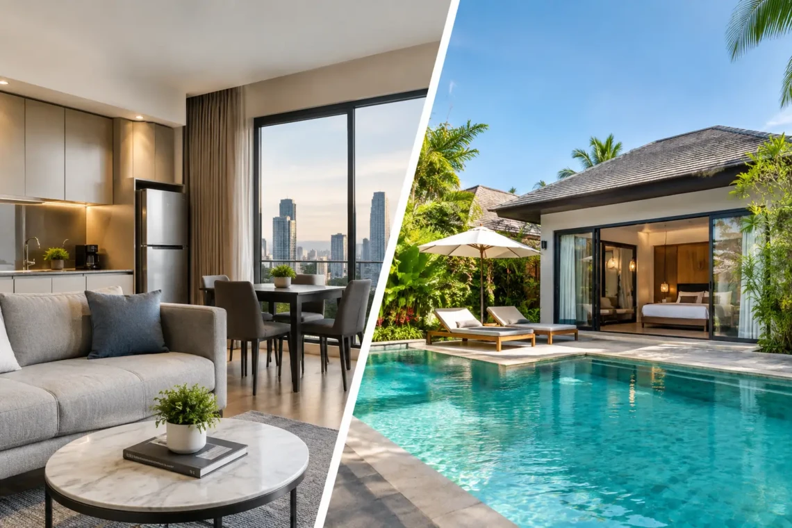 Serviced Apartment Versus Villa: Which Fits?